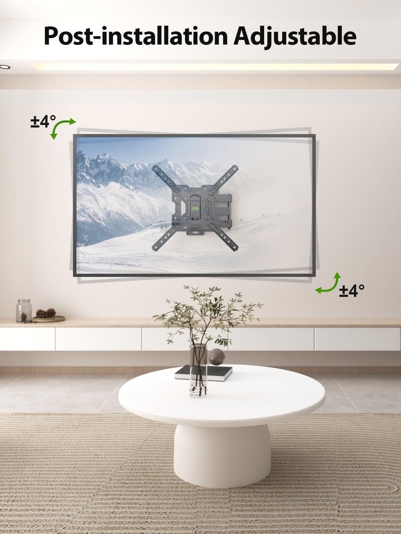 UL Listed Full Motion TV Mount for 26-55 Inch TVs