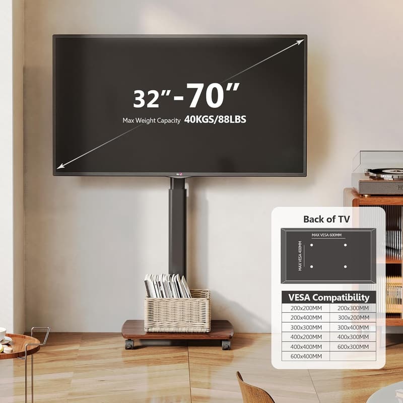 Portable Mobile TV Stand for 32