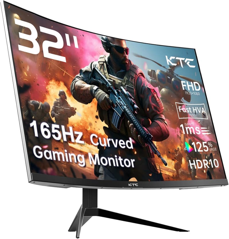 32-Inch FHD Curved Gaming Monitor - 165Hz, FreeSync, HDR10