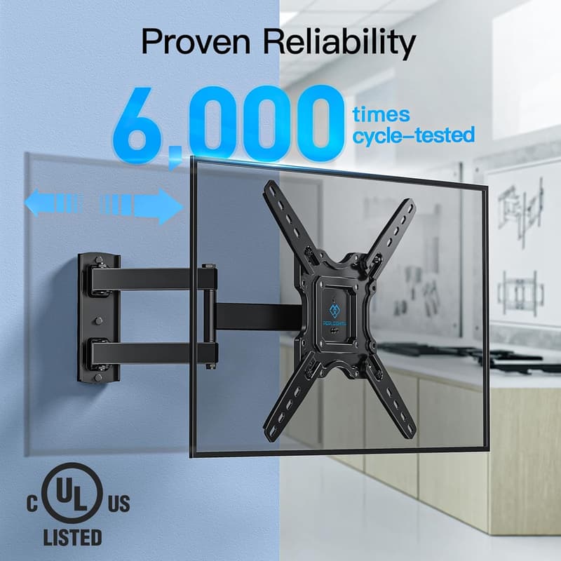 Full Motion TV Wall Mount for 26-60