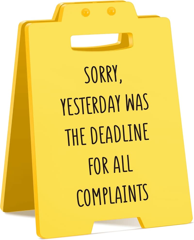 Cute Humorous Desk Sign for Boss | Office Decor Gift