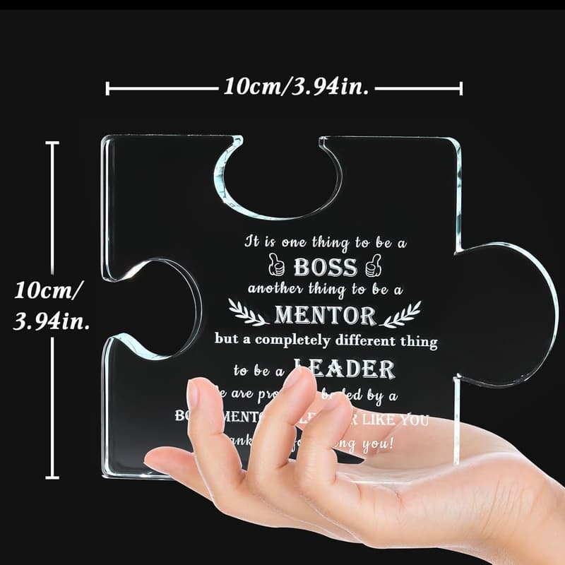Best Boss Ever Crystal Keepsake for Desk Decoration