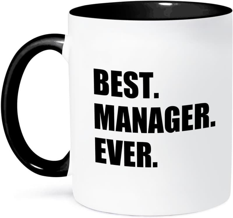 Best Manager Ever Two-Tone Mug - 1 Count, Black