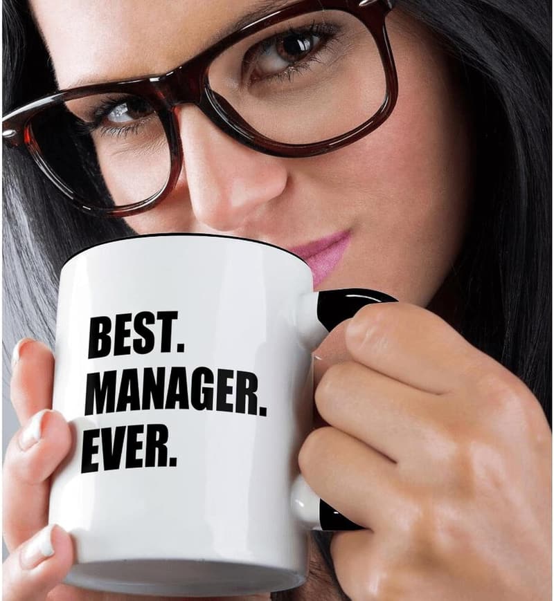 Best Manager Ever Two-Tone Mug - 1 Count, Black