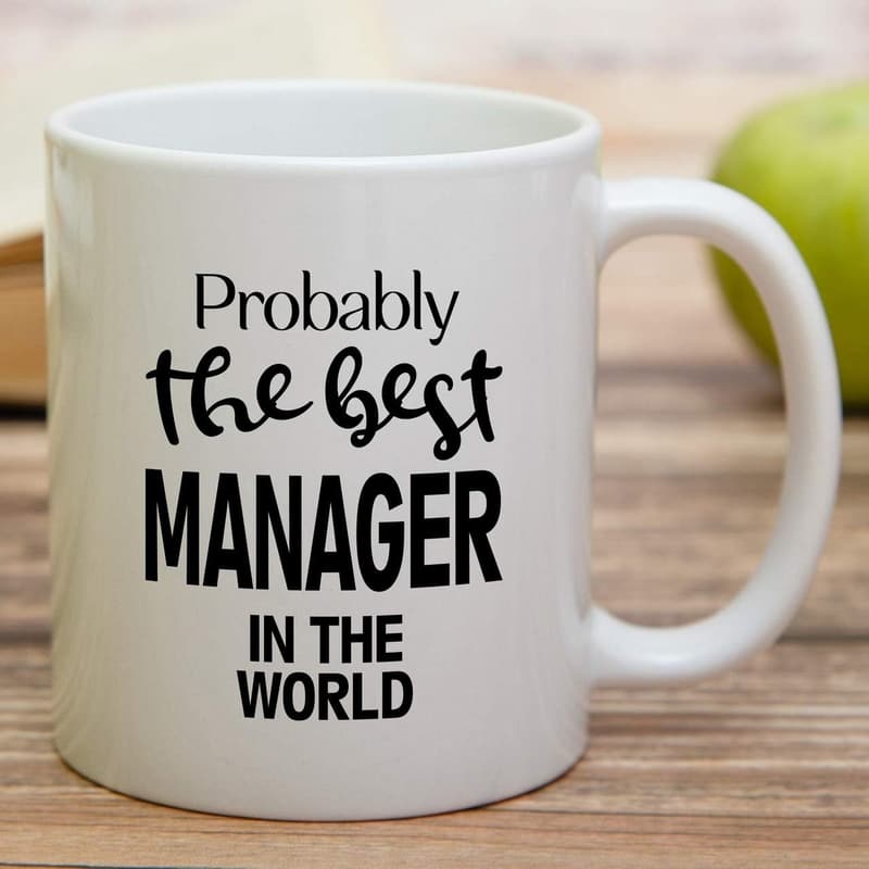 Funny Manager Mug - 11 Oz Ceramic Coffee Cup for Bosses