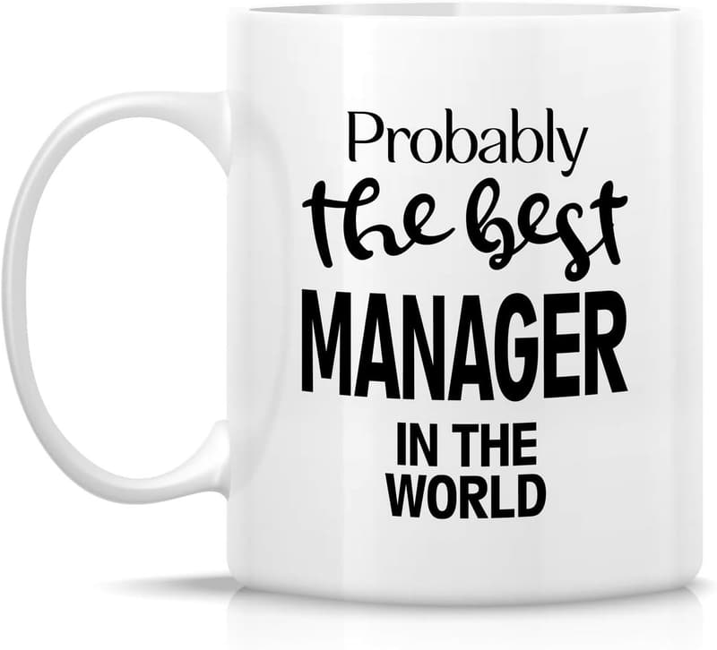 Funny Manager Mug - 11 Oz Ceramic Coffee Cup for Bosses