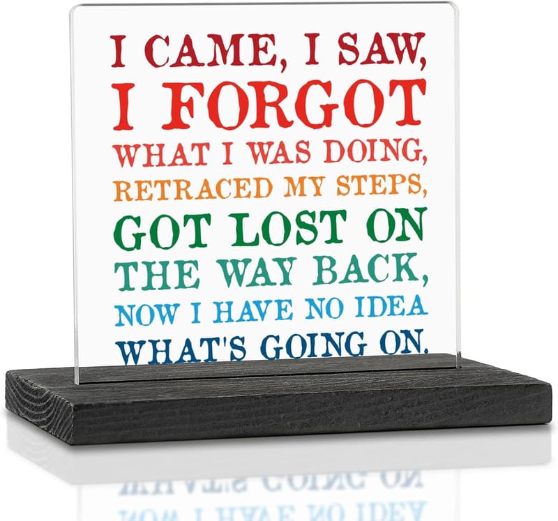 Humorous Acrylic Office Sign for Colleagues and Friends