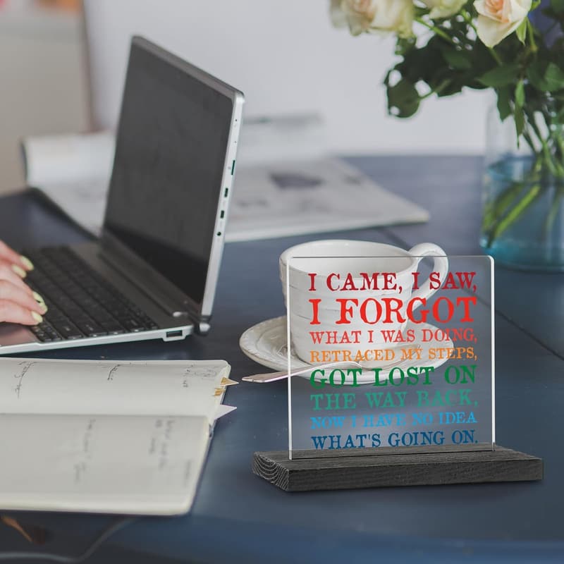 Humorous Acrylic Office Sign for Colleagues and Friends