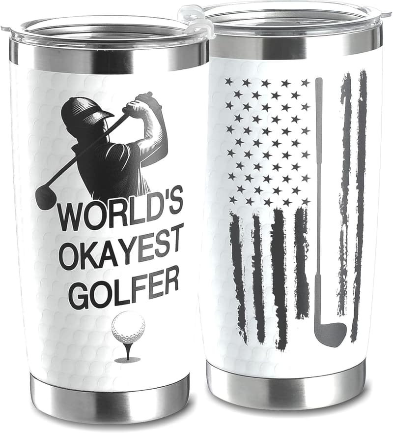 Father's Day 20 Oz Tumbler for Golf Lovers
