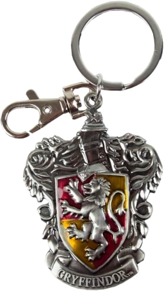 Gryffindor Crest Pewter Keychain for Harry Potter Fans