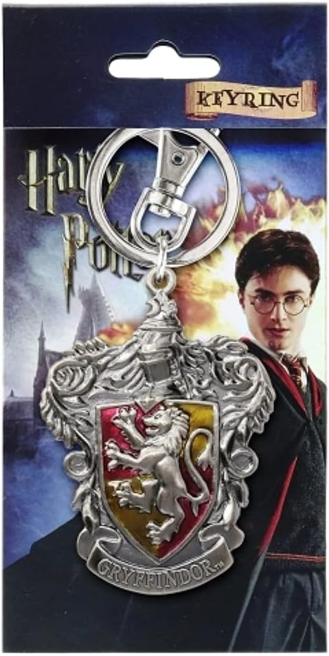 Gryffindor Crest Pewter Keychain for Harry Potter Fans