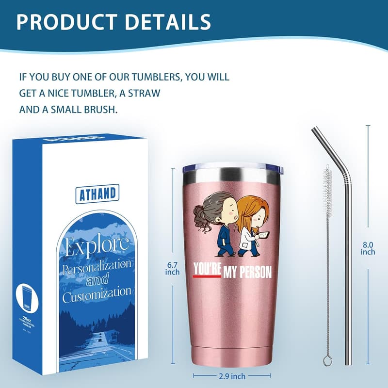 Graduation Gift: 20 Oz Stainless Steel Insulated Tumbler