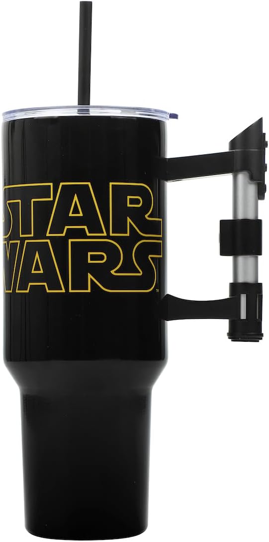 Star Wars 40 Oz Stainless Steel Tumbler with Lightsaber Handle