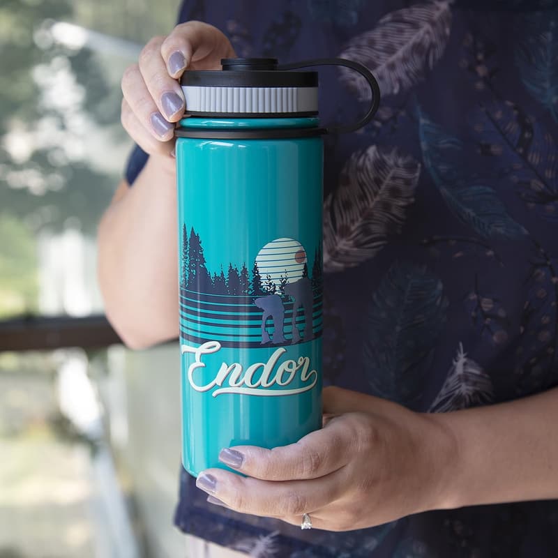 Star Wars Endor 18oz Stainless Steel Water Bottle - Retro Travel Mug