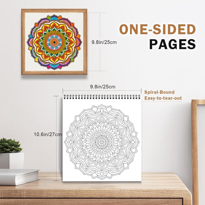 Adult Coloring Book: 32 Mandala Designs for Stress Relief