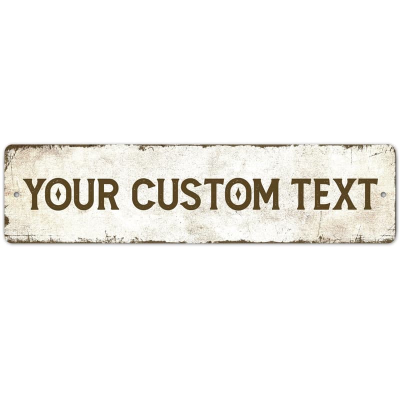 Personalized Rustic Metal Sign for Dad – 4x18 Inches, Fade Resistant
