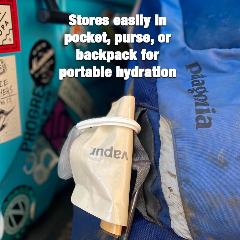 Compact 34 Oz Collapsible Water Bottle Set for Travel & Hiking