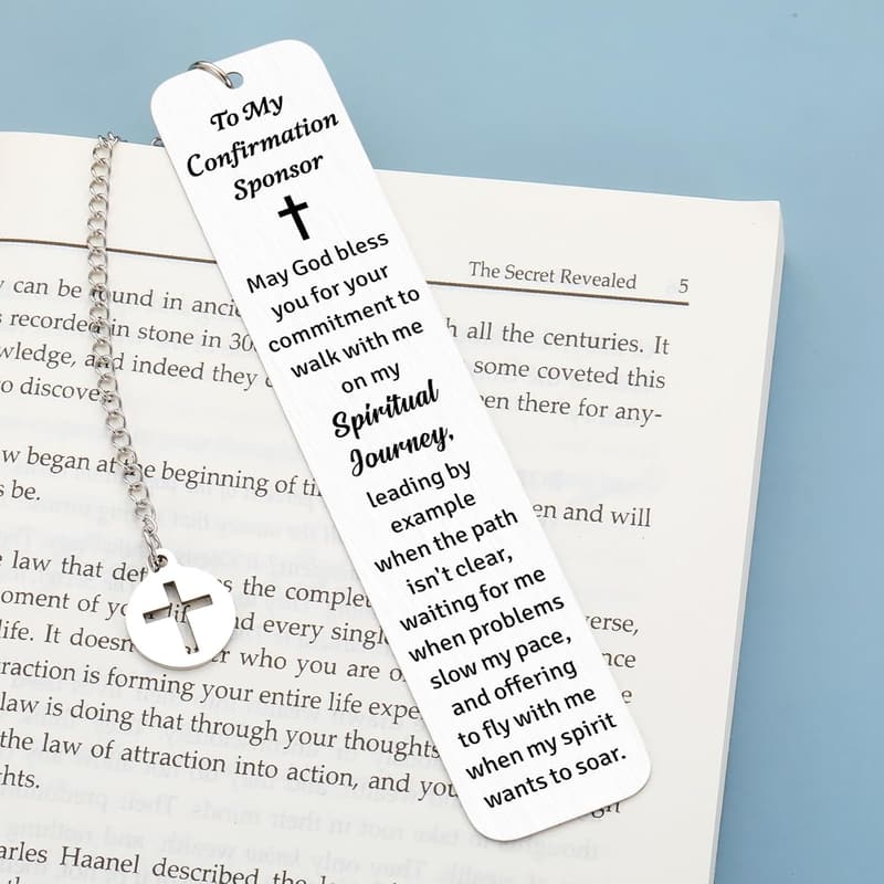 Christian Confirmation Bookmark – Sponsor Appreciation Gift
