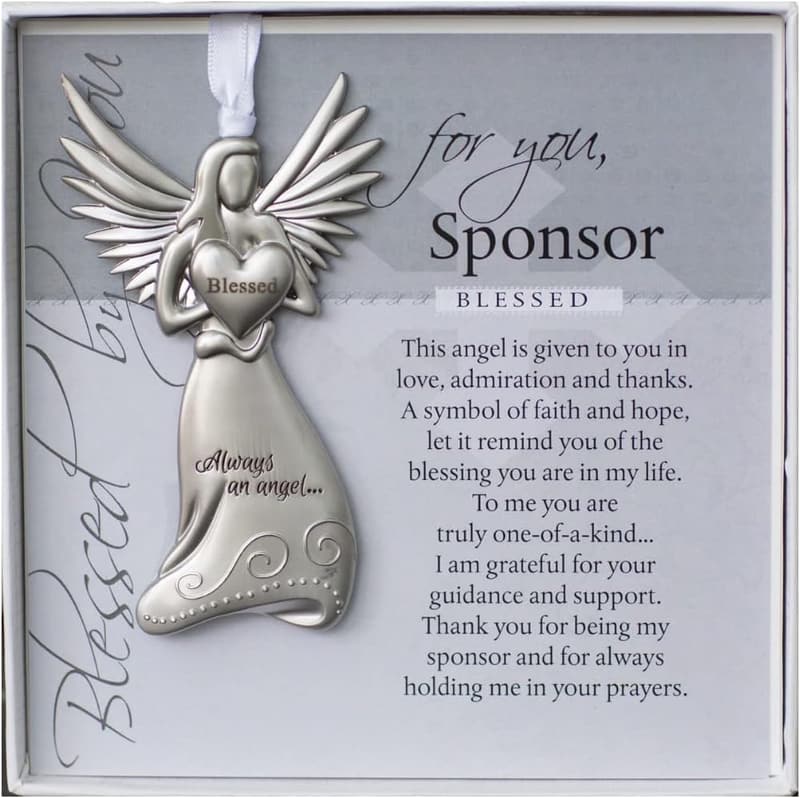 Sponsor Appreciation Gift - Blessed Angel Figurine with Sentiment