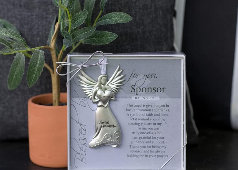 Sponsor Appreciation Gift - Blessed Angel Figurine with Sentiment
