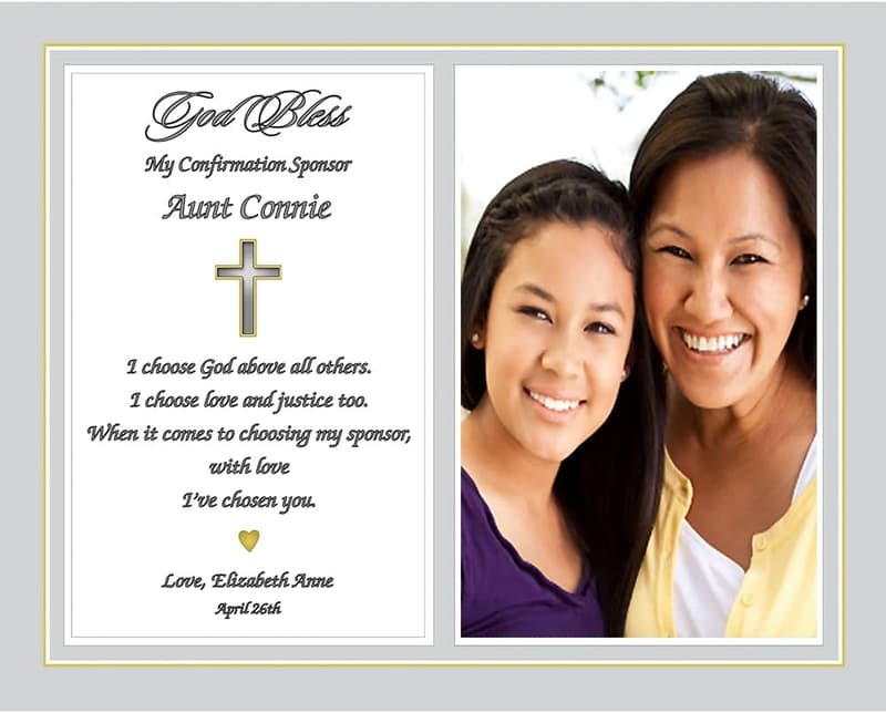 Personalized Thank You Print for Confirmation Sponsors