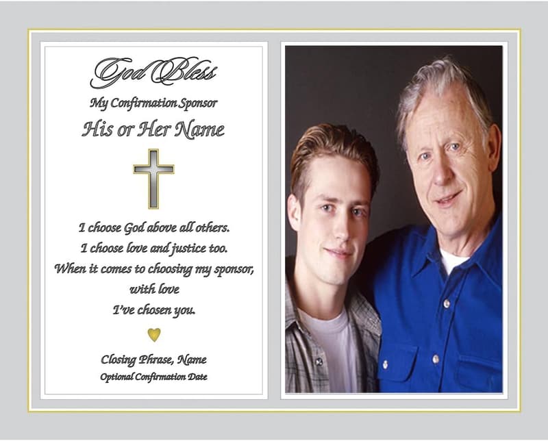 Personalized Thank You Print for Confirmation Sponsors