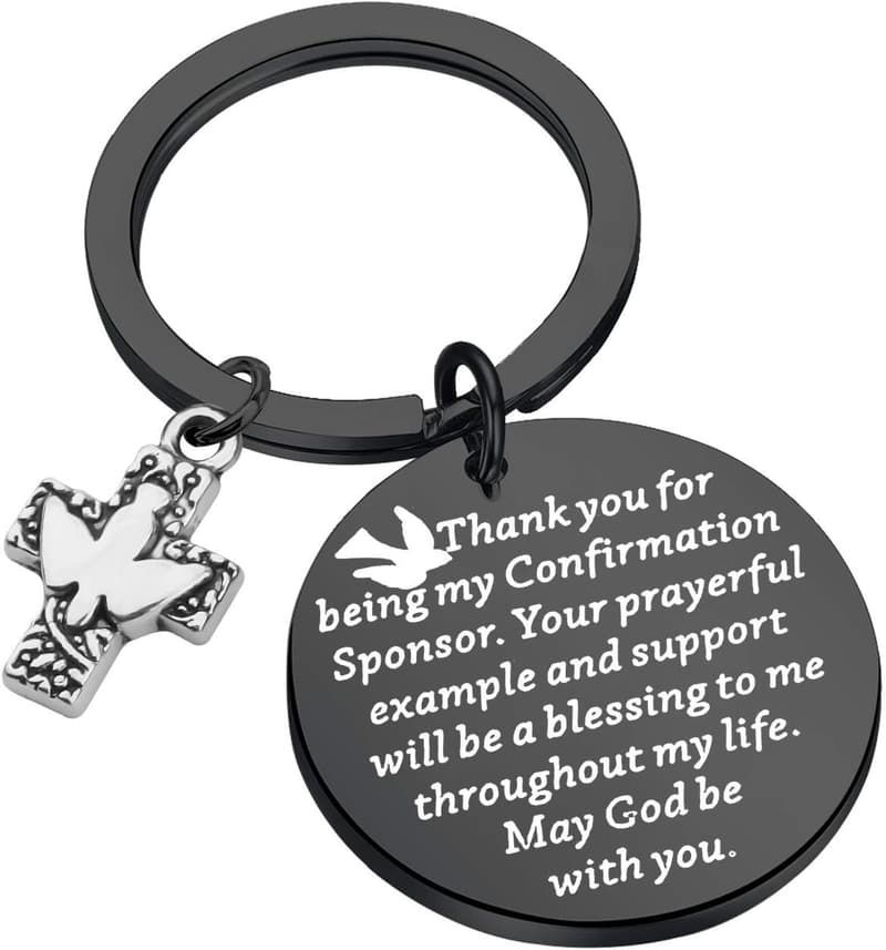 Sponsor Keychain - Thank You Gift for Confirmation