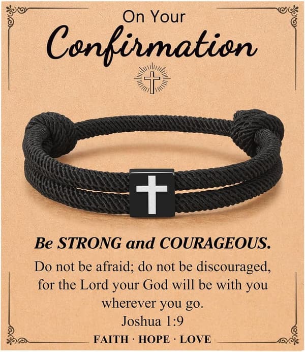 Cross Braided Rope Bracelet for Men - Ideal Gift for Couples