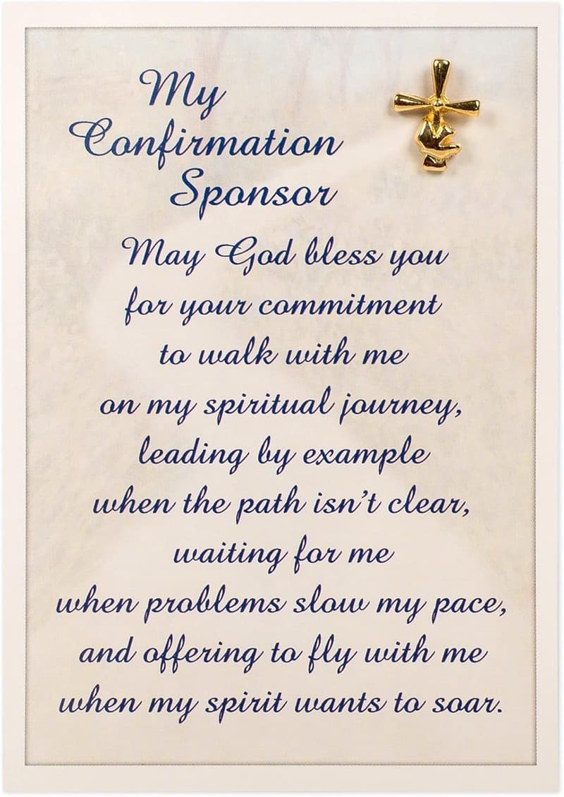 Confirmation Sponsor Pin and Card Set, 3.75