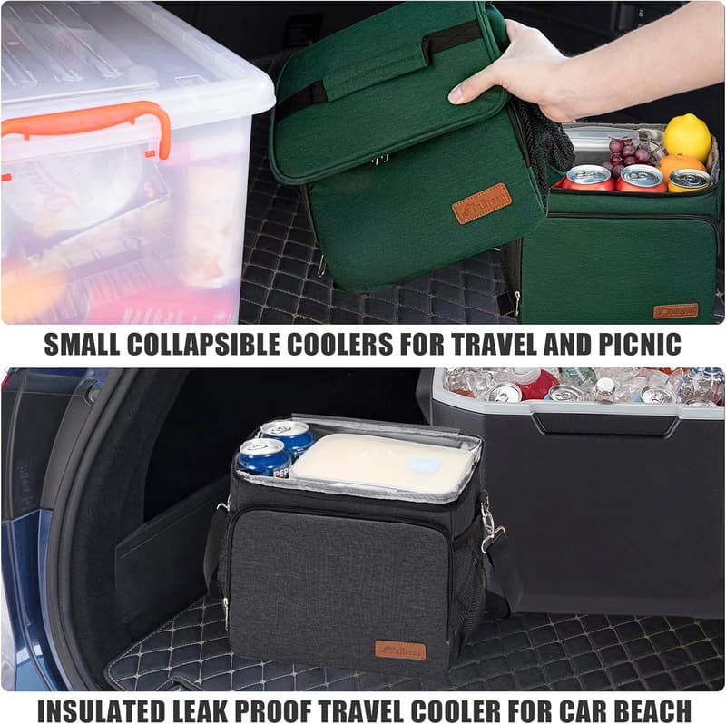 Portable Leakproof 15qt Cooler Bag for Beach & Camping