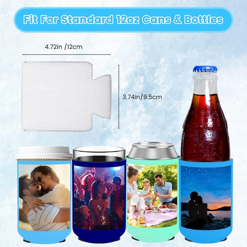 Custom Can Coolers - 100 Pack Insulated Sleeves for Events
