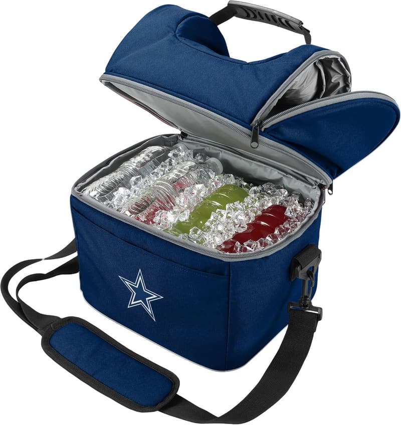 NFL Team Logo Double Compartment Cooler for Adults