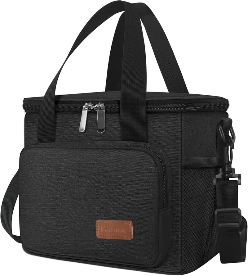 Insulated Leakproof Lunch Box for Work & Picnic - Black
