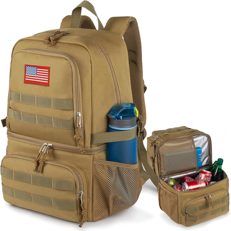 Tactical Cooler Backpack for Men with Double Compartment