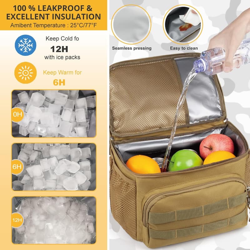 Tactical Cooler Backpack for Men with Double Compartment