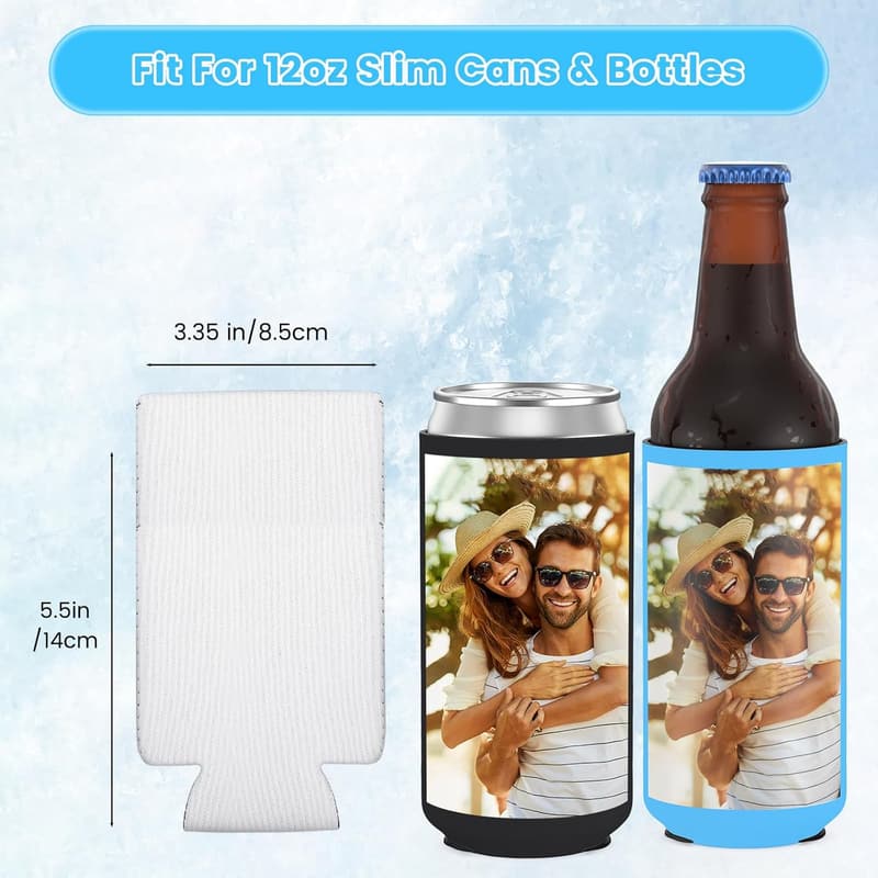Personalized 30-Pack Neoprene Can Coolers for Drinks