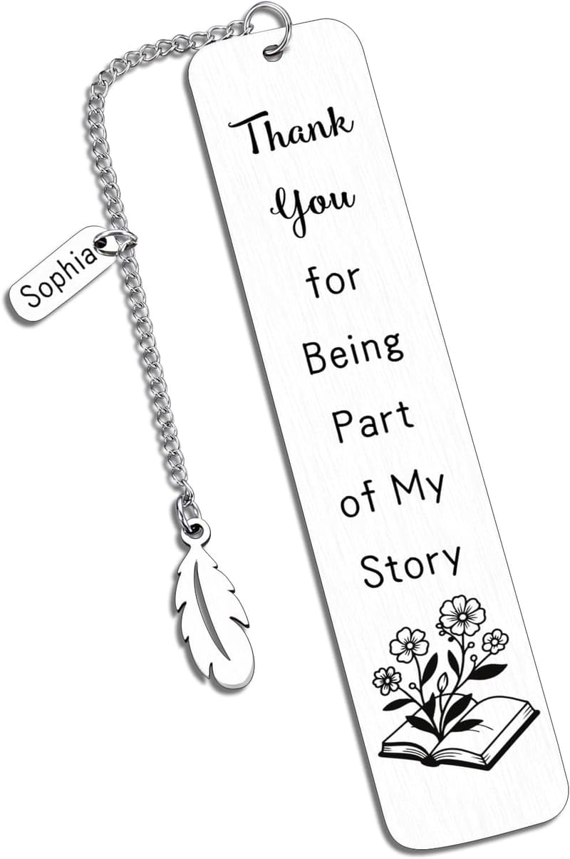 Personalized Teacher Appreciation Bookmarks for Staff & Employees