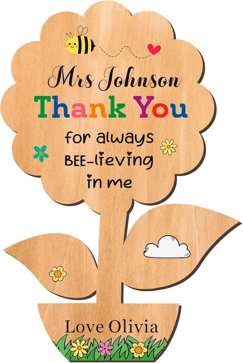Teacher Appreciation Personalized Wooden Fridge Magnets