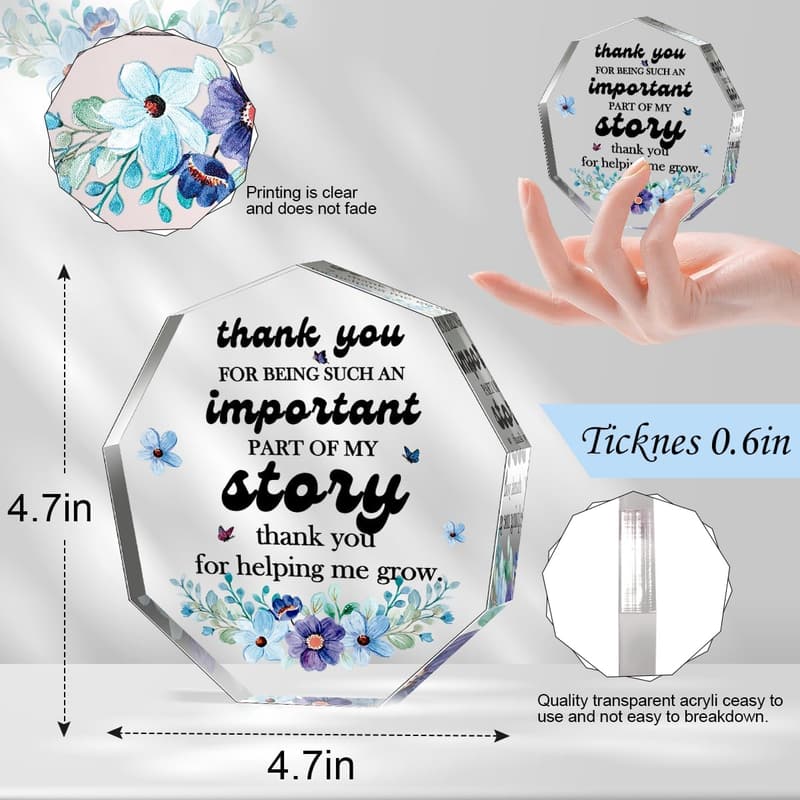 Teacher Appreciation Acrylic Signs and Plaques Gift Set