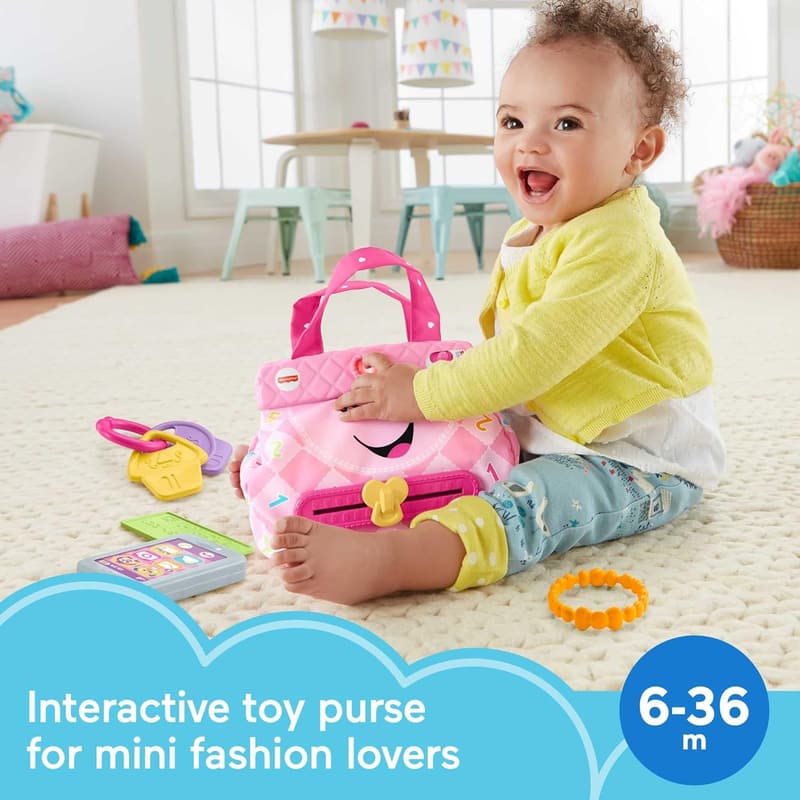 Fisher-Price My Smart Purse Toy for Infants with Lights & Songs