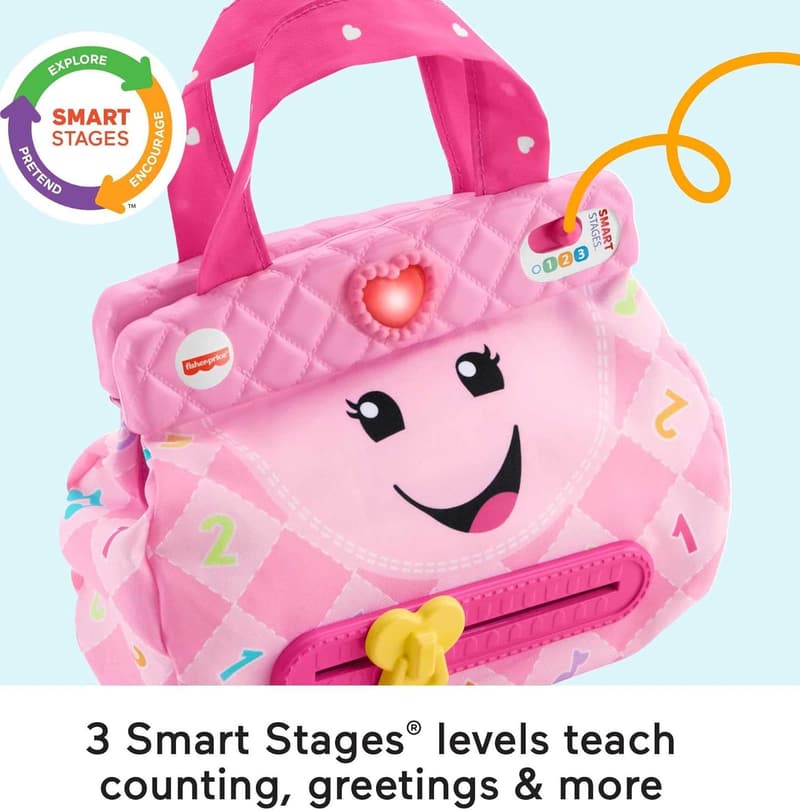 Fisher-Price My Smart Purse Toy for Infants with Lights & Songs