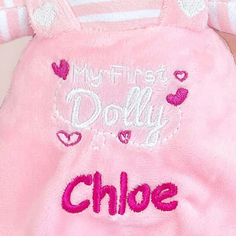 Personalized My First Dolly - Brunette Dark Skin Tone