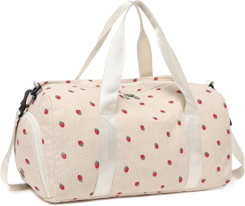 Girls' Waterproof Duffle Bag with Shoe Compartment