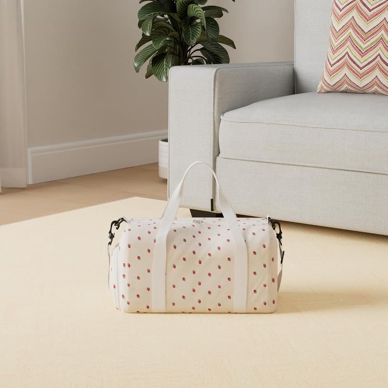 Girls' Waterproof Duffle Bag with Shoe Compartment