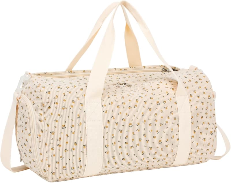 Women's Gym Duffle Bag with Shoe Compartment and Wet Pocket
