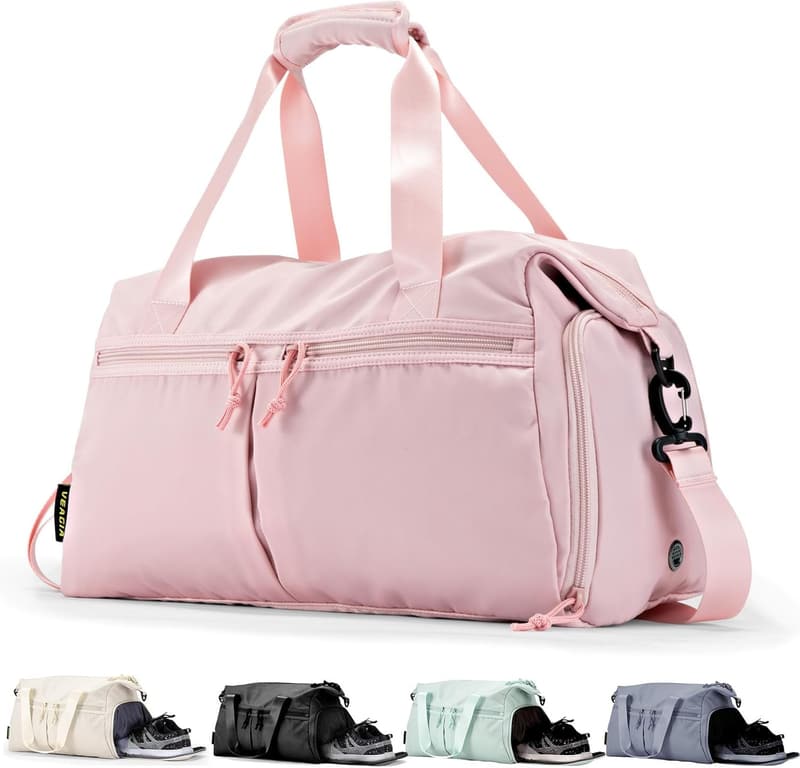 Versatile Weekender Duffel Bag with Shoe Compartment