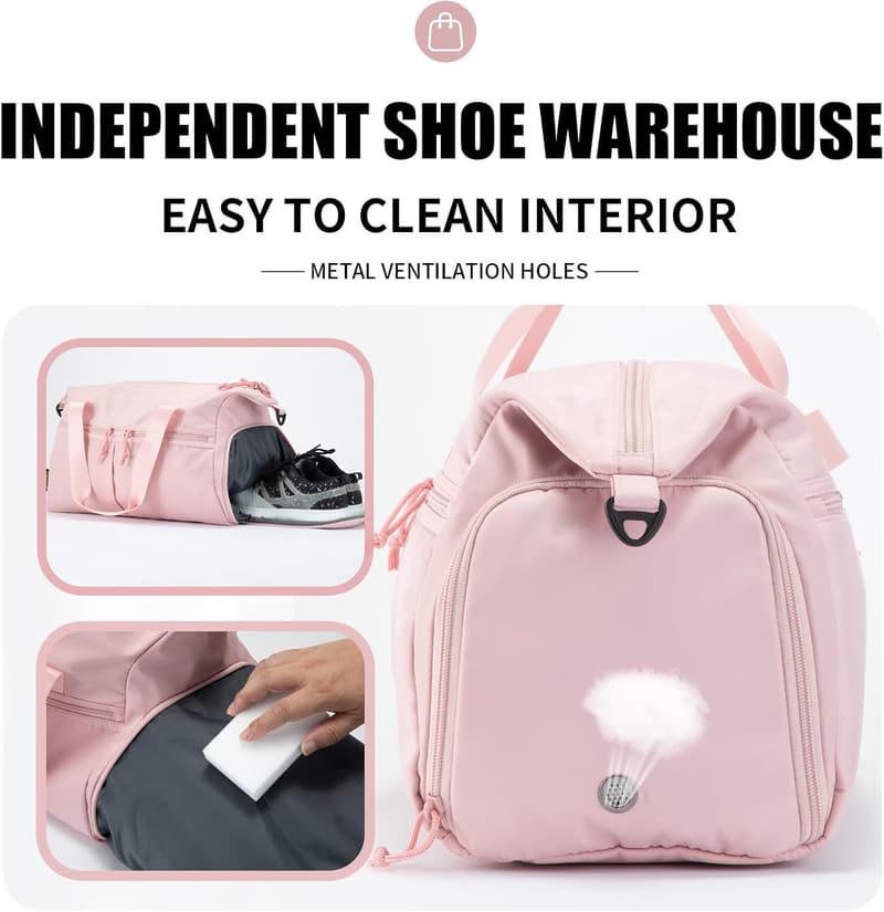 Versatile Weekender Duffel Bag with Shoe Compartment