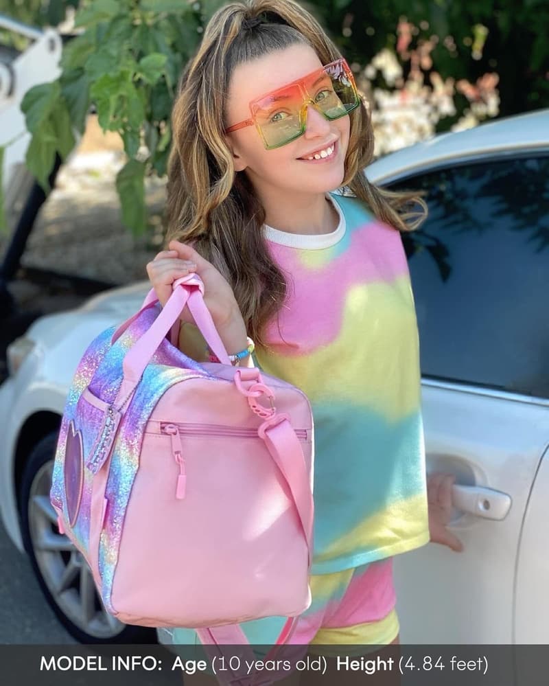 Girls' Dance Duffle Bag with Shoes Compartment