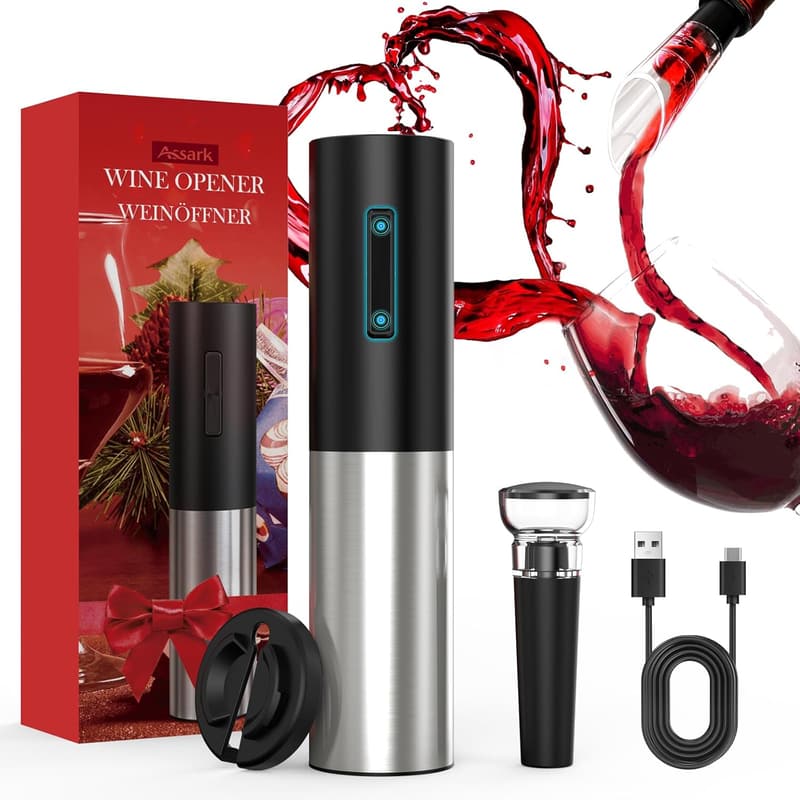 Rechargeable Electric Wine Opener Set for Home and Parties