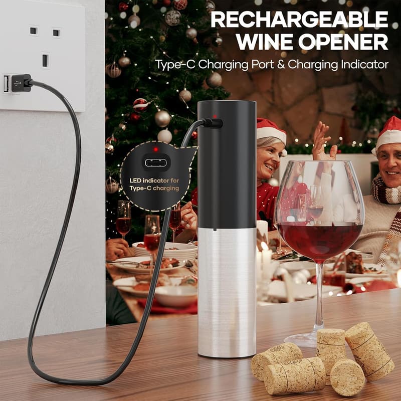 Rechargeable Electric Wine Opener Set for Home and Parties